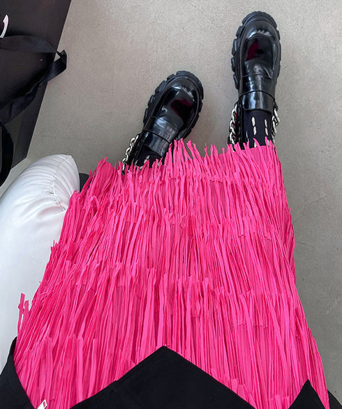 Fringe Tiered Skirt